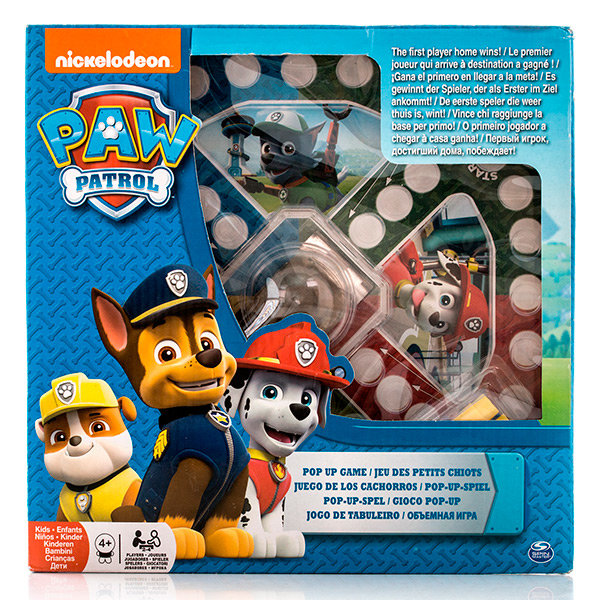 Paw Patrol 6028796 Щенячий патруль Настольная игра с кубиком и фишками