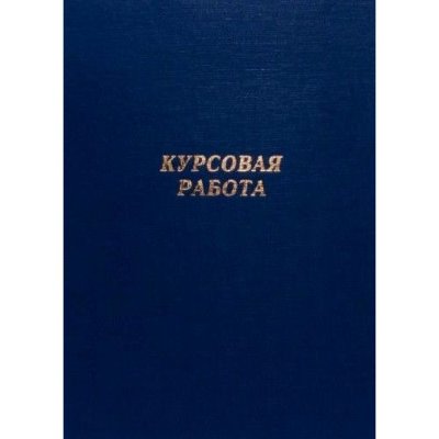 Канцбург Папка д/курсовых работ А4, без бумаги, Синяя 10КР01_02