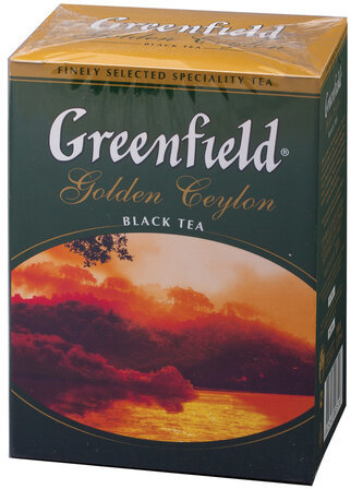 Чай GREENFIELD (Гринфилд) "Golden Ceylon ОРА", черный, листовой, 100 г, 0351