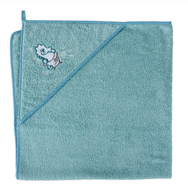 Полотенце-уголок Ceba Baby 100x100 см(W-815-098-158 Seahorse aqua)