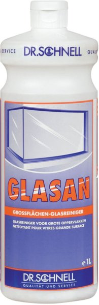 Средство для мытья стекол и зеркал 1 л, DR.SCHNELL "GLASAN", щелочное, для окон, стеклянных витрин
