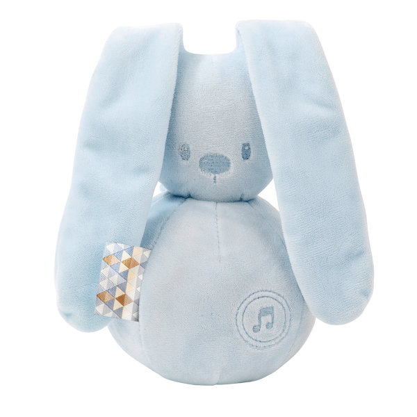 Мягкая музыкальная игрушка Nattou Soft Toy Lapidou Кролик(light blue 878814)