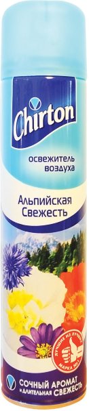 Освежитель воздуха аэрозольный 300 мл, CHIRTON (Чиртон), "Альпийская свежесть"