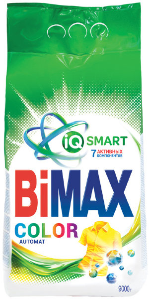 Порошок для машинной стирки BiMax "Color", 9кг