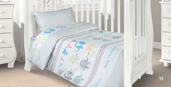 Постельное белье в детскую кроватку 120*60 Ecotex Kids Collection Сатин-комфорт 13