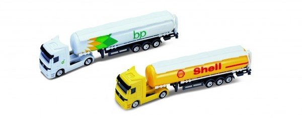 Welly 72133 Велли Модель грузовика 1:87 Mercedes-Benz Actros (BP и Shell)