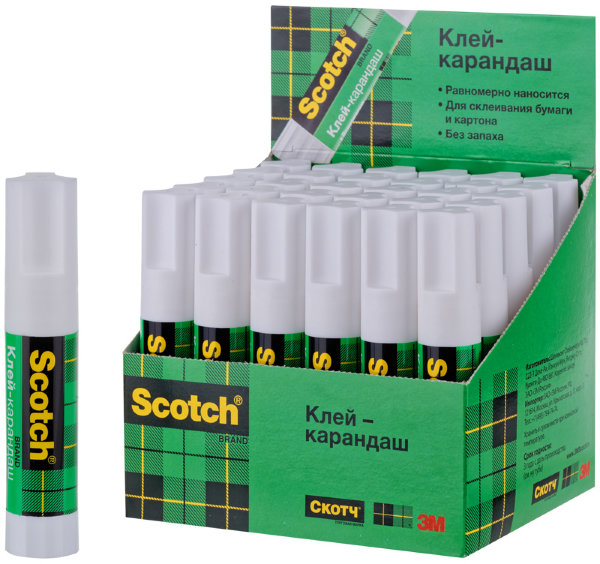 Клей-карандаш Scotch, 08г, универсальный