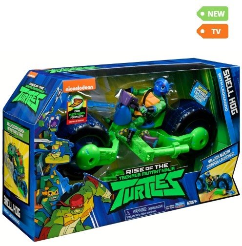 Turtles Мотоцикл с фигуркой Лео серия ROTMNT 82481