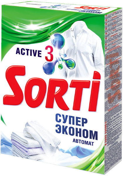 Порошок для машинной стирки Sorti "Супер Эконом", 350г