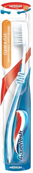 Зубная щетка AQUAFRESH CLEAN&FLEX, средняя