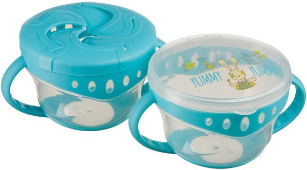 Happy Baby Comfy plate double set Набор тарелок с крышками 15020