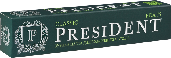 Зубная паста PresiDENT Classic, 75 мл