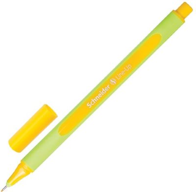 Ручка капиллярная SCHNEIDER "Line-Up", ЗОЛОТОСТО-ЖЕЛТАЯ, трехгранная, линия письма 0,4 мм