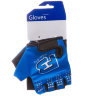 Перчатки STG летние с защитной прокладкой,застежка на липучке,размер M,синие, 