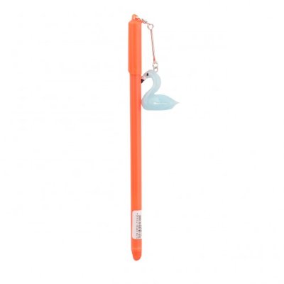 SCHREIBER Ручка шар. с подвеской Фламинго, микс (белый,оранжевый,синий,бордовый,перламутр) S 99410-3