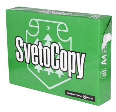 Бумага Svetocopy A4, 80г/м2, 146%CIE, 500л.