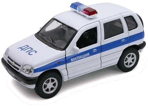 Welly Игрушка модель машины 1:34-39 Chevrolet Niva милиция ДПС