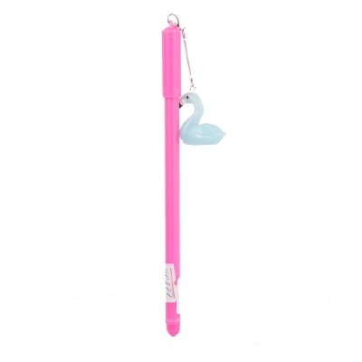 SCHREIBER Ручка шар. с подвеской Фламинго, микс (флуоресцентный желтый,салатовый,оранжевый,розовый) S 99410-1