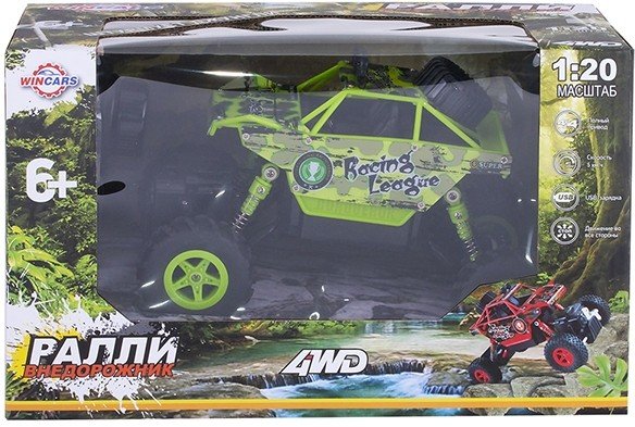 Wincars DS-2004 Ралли-внедорожник 4х4, масштаб 1:20, USB-зарядка