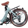 Велосипед NOVATRACK 20" складной, AURORA, светло-бирюзовый, Shimano 6 speed, TY21/RS #098621