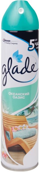 Освежитель воздуха аэрозольный 300 мл, GLADE (Глейд) "Океанский оазис"