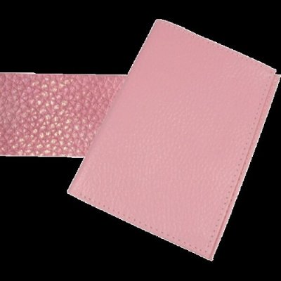 deVENTE Обложка для паспорта из к/з матовая, перламутр. патина, розовая 1030812