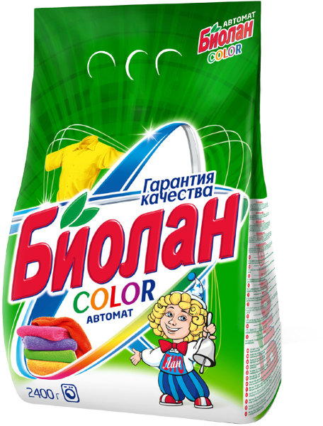 Порошок для машинной стирки Биолан "Color", 2,4кг