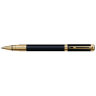 Роллерная ручка Waterman Perspeсtive Black GT. Корпус и колпачок: лакированная латунь.