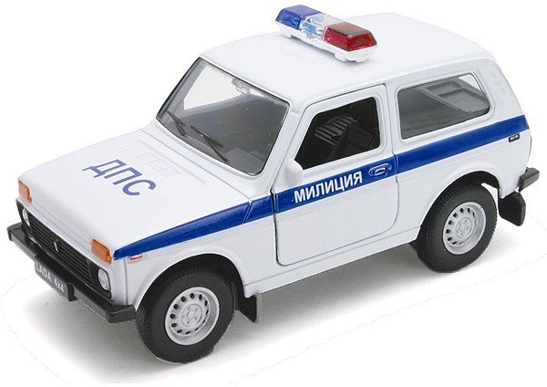 Welly модель машины 1:34-39 Lada 4x4 Милиция ДПС