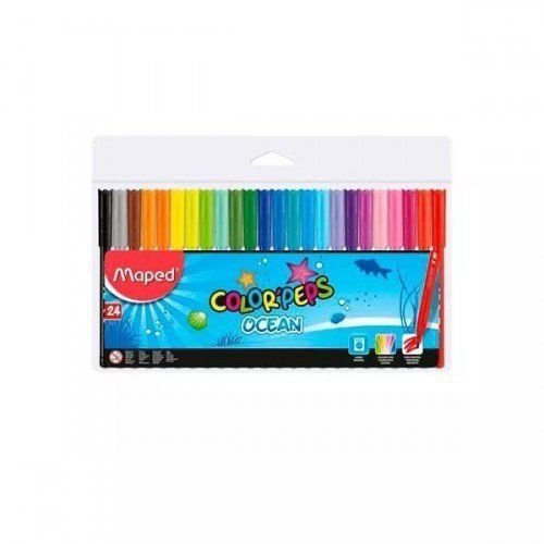 Maped Фломастеры 24цв "Color peps ocean", суперсмываемые 845722