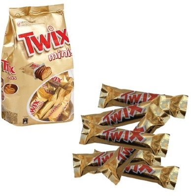 Шоколадные батончики TWIX "Minis", 184 г, 2263