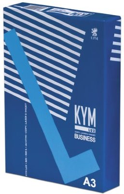 Бумага офисная БОЛЬШОГО ФОРМАТА (297х420 мм), А3, класс "B", KYM LUX BUSINESS, 80 г/м2, 500 л., белизна 164% (CIE)