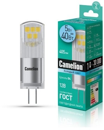 Светодиодная лампа Camelion LED5-G4-JC-NF/845/G4