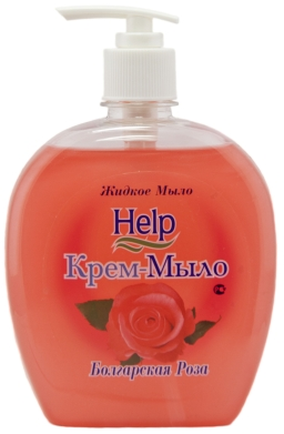 Help Жидкое мыло Болгарская роза, 500г (с дозатором)