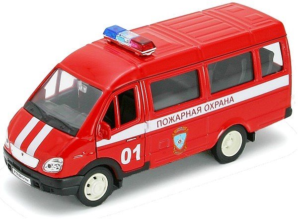 Welly модель машины Газель пожарная охрана