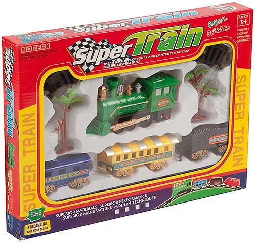 Железная дорога Super Train, BOX 38,5х27х4,6см , арт.6263.