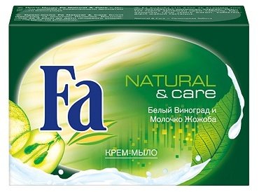 Мыло FA Natural & Care Белый Виноград и Молочко Жожоба 90 г