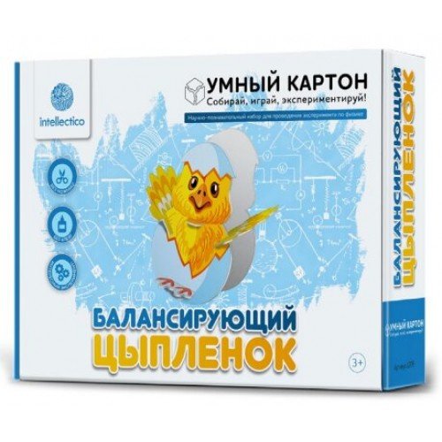 Intellectico Набор для опытов. Физика. Балансирующий цыпленок 8+ 1205