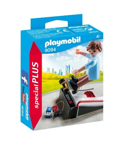 Playmobil Экстра-набор:Скейтбордист с пандусом 9094pm