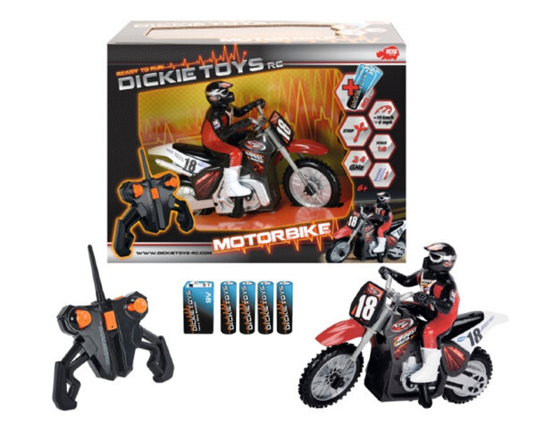 Dickie Toys Мотоциклы на р/у 1:8 25см 2,4 GHz
