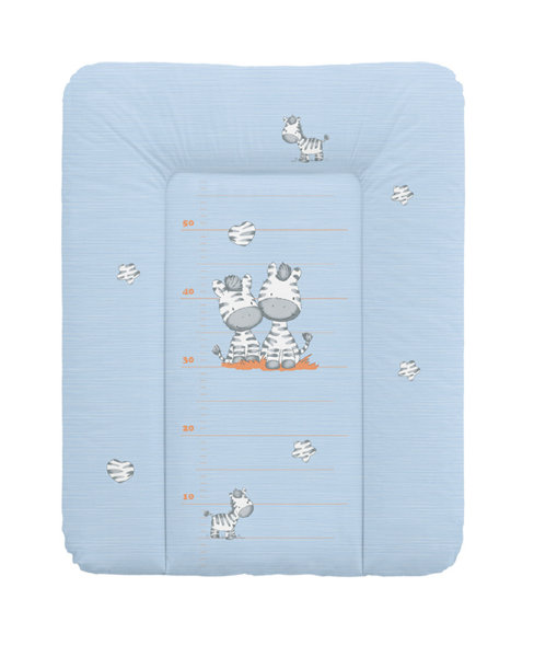 Пеленальный матрац 70x50 см Ceba Baby мягкий на комод(W-143-002-160 Zebra Blue)