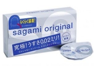 Ультратонкие презервативы Sagami Original QUICK - 6 шт.