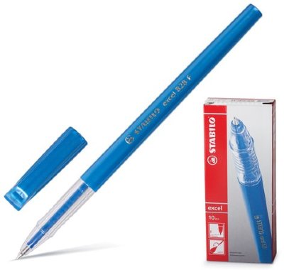 Ручка шариковая STABILO "Excel", СИНЯЯ, корпус синий, узел 0,7 мм, линия письма 0,38 мм