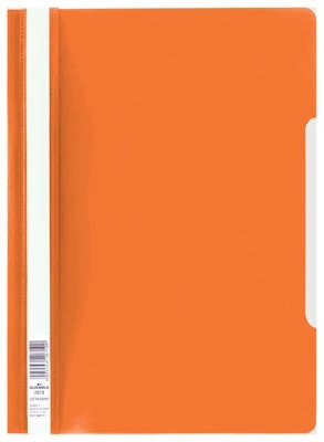 Скоросшиватель пластиковый DURABLE, А4, 150/180 мкм, оранжевый