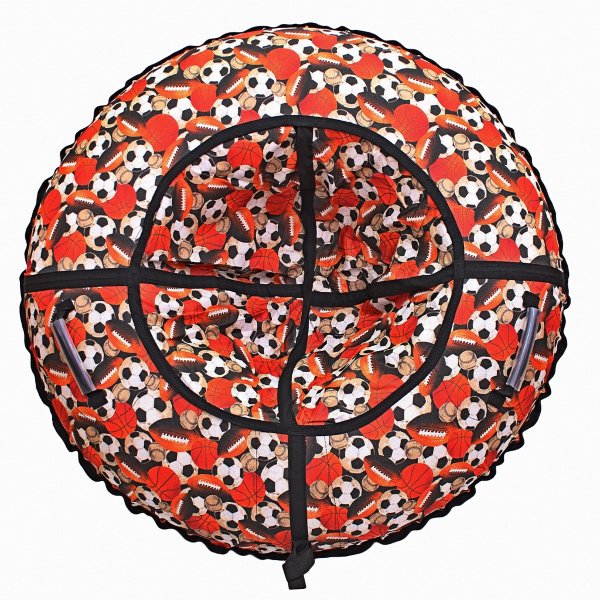 Санки надувные Тюбинг RT Футбольные мячи, диаметр 118 см К12С