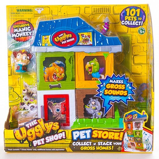 Ugglys Pet Shop, Игровой набор Зоомагазин 2 домика + фигурка