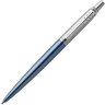 Ручка гелевая PARKER "Jotter Waterloo Blue CT", корпус голубой, детали из нержавеющей стали, черная, 2020650