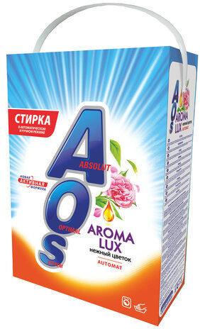 Стиральный порошок автомат 4 кг AOS "Aroma Lux", 520-4