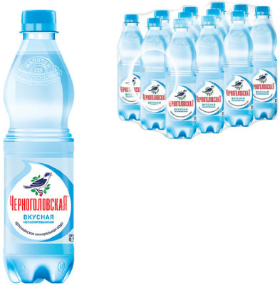 Вода негазированная минеральная "ЧЕРНОГОЛОВСКАЯ", 0,5 л, пластиковая бутылка