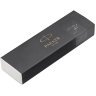 Ручка гелевая PARKER "Jotter Premium Oxford Grey Pinstripe CT", корпус серебристый, детали из нержавеющей стали, черная, 2020645
